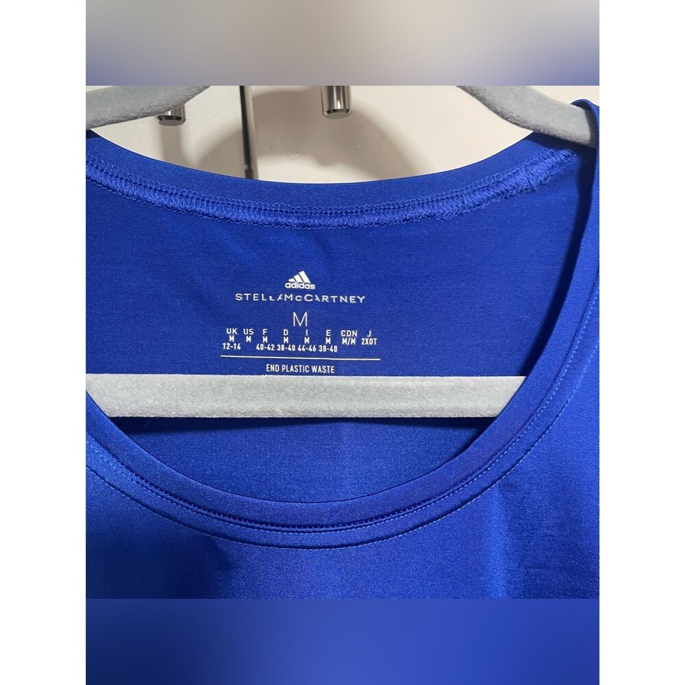Stella McCartney Adidas Tank top blue Sz M NWT - Picture 9 of 10